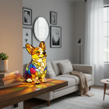 Corgi Onnellisuus – hehkuva LED-koristevalaisin