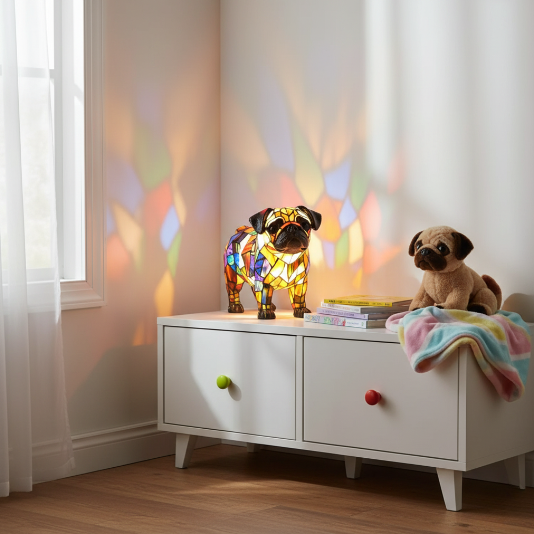 Hehkuva Bulldog – hehkuva LED-koristevalaisin