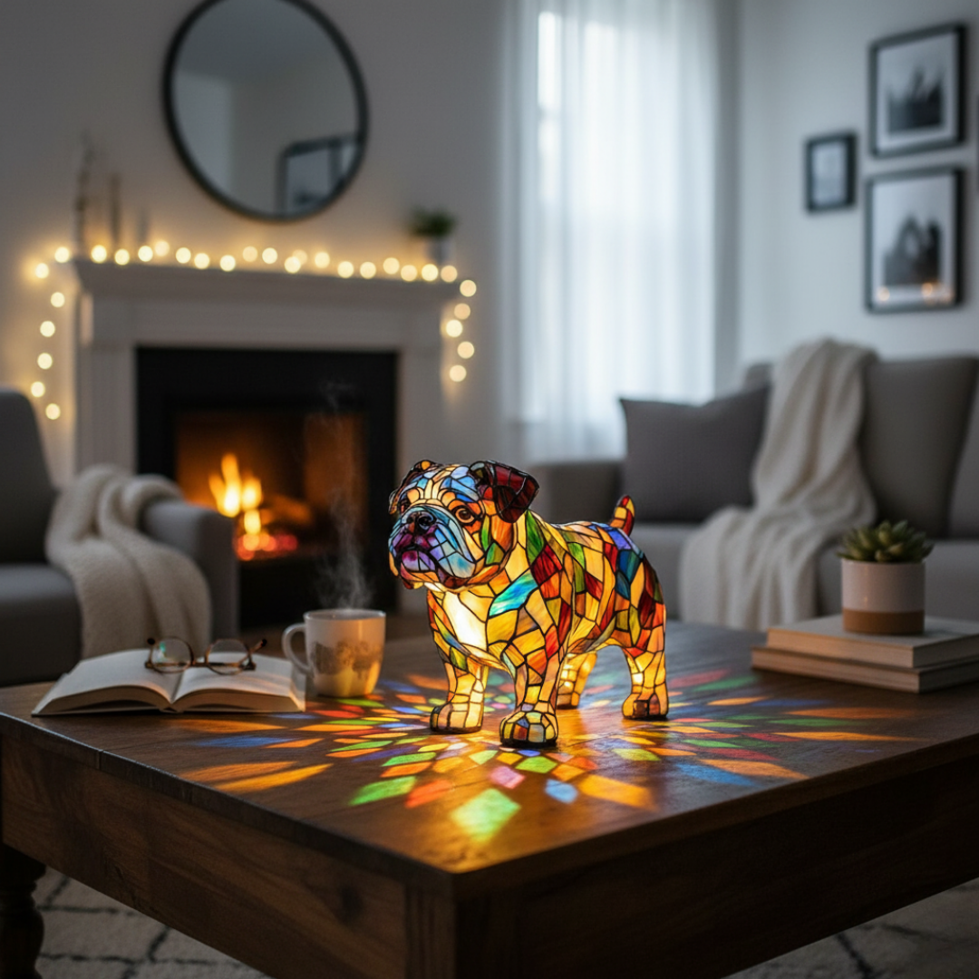 Bulldog Askeleet – hehkuva LED-koristevalaisin