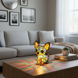 Söpö Chihuahua -riipus – hehkuva LED-koristevalaisin